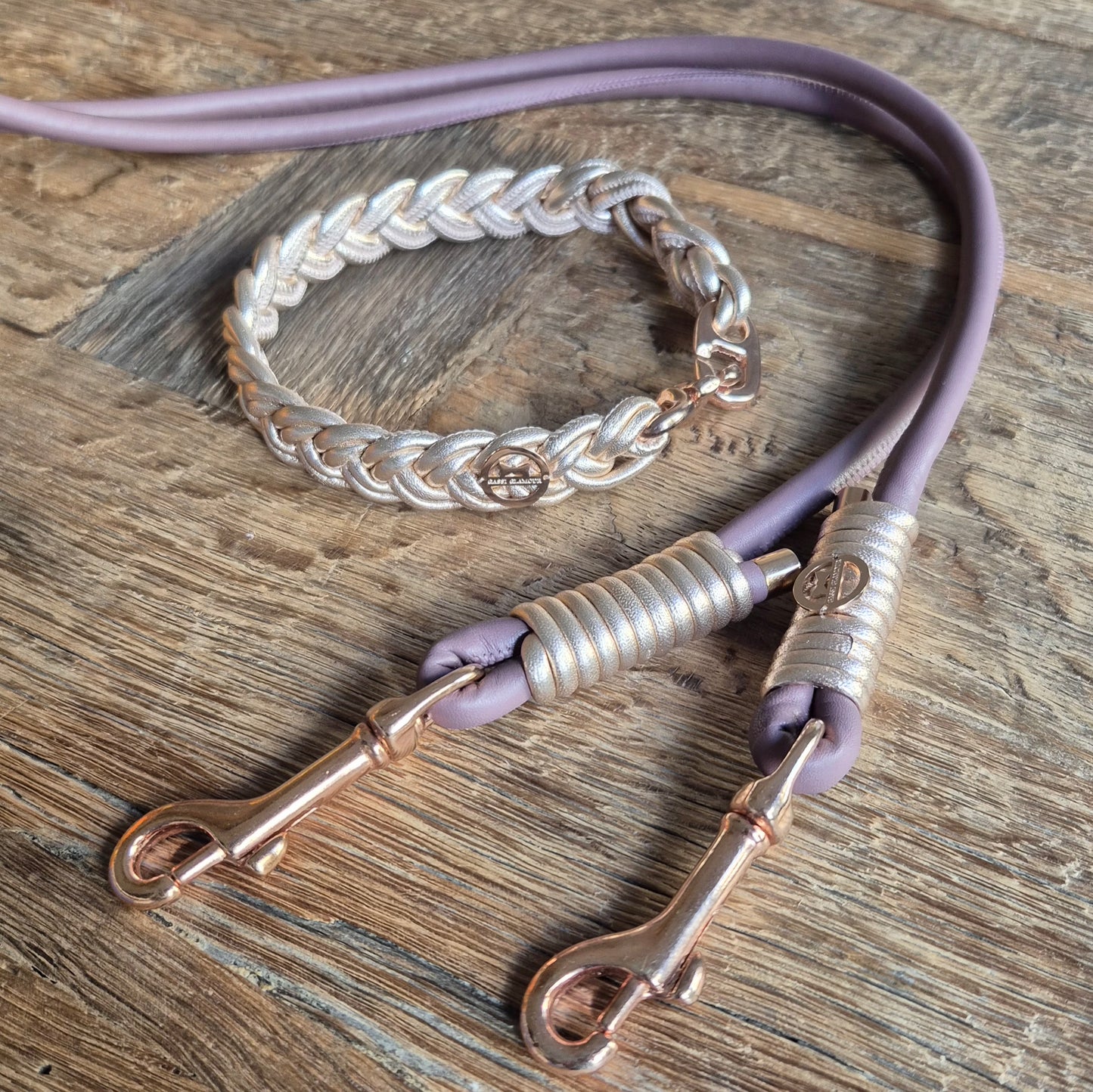 Leine Mauve-Roségold Metallic