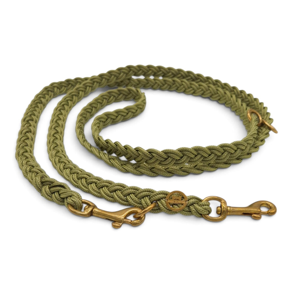 Paracord Flechtleine "Olive"