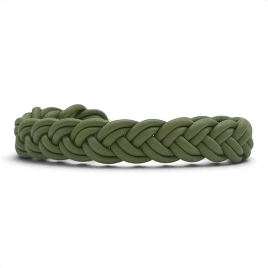 Flechthalsband Dusty Olive