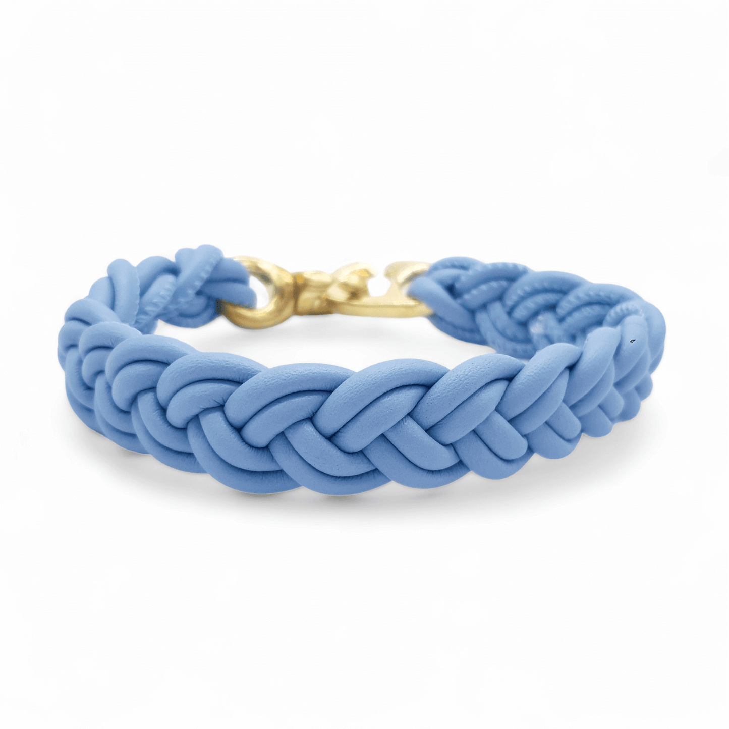 Flechthalsband Hellblau