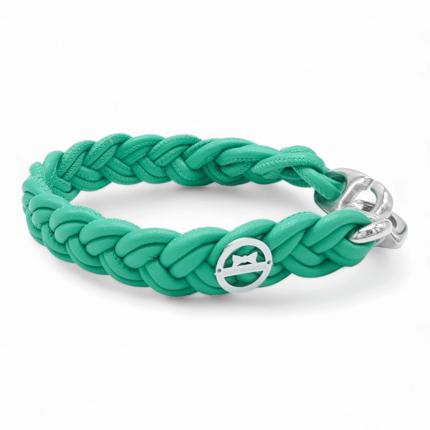 Flechthalsband Jade