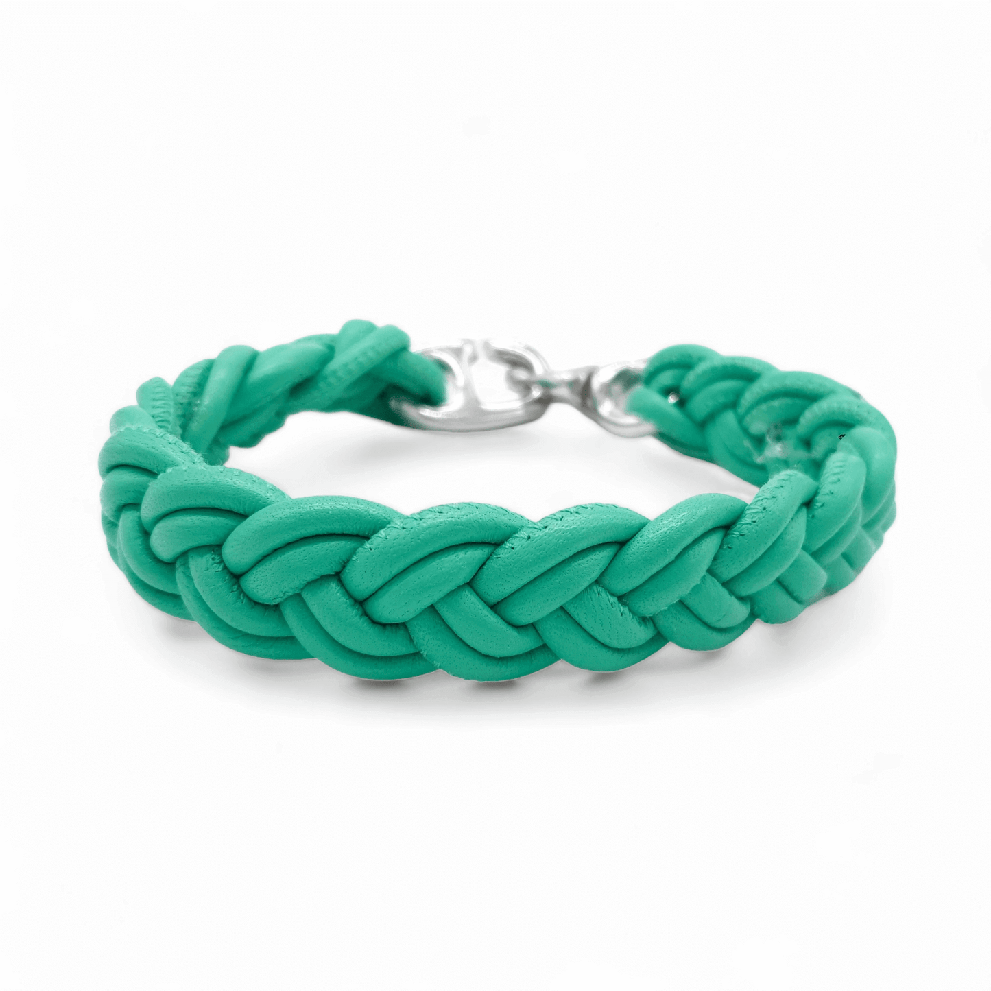 Flechthalsband Jade