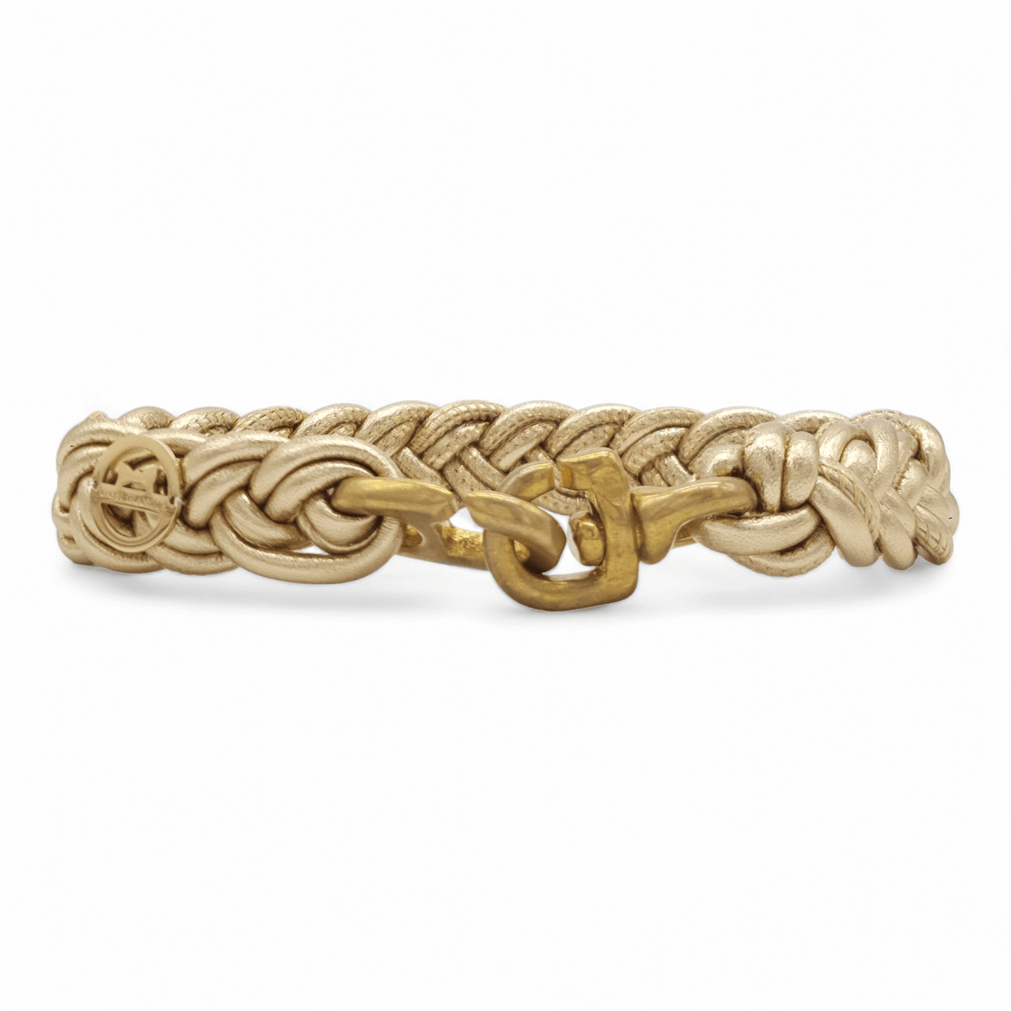 Flechthalsband Metallic Gold