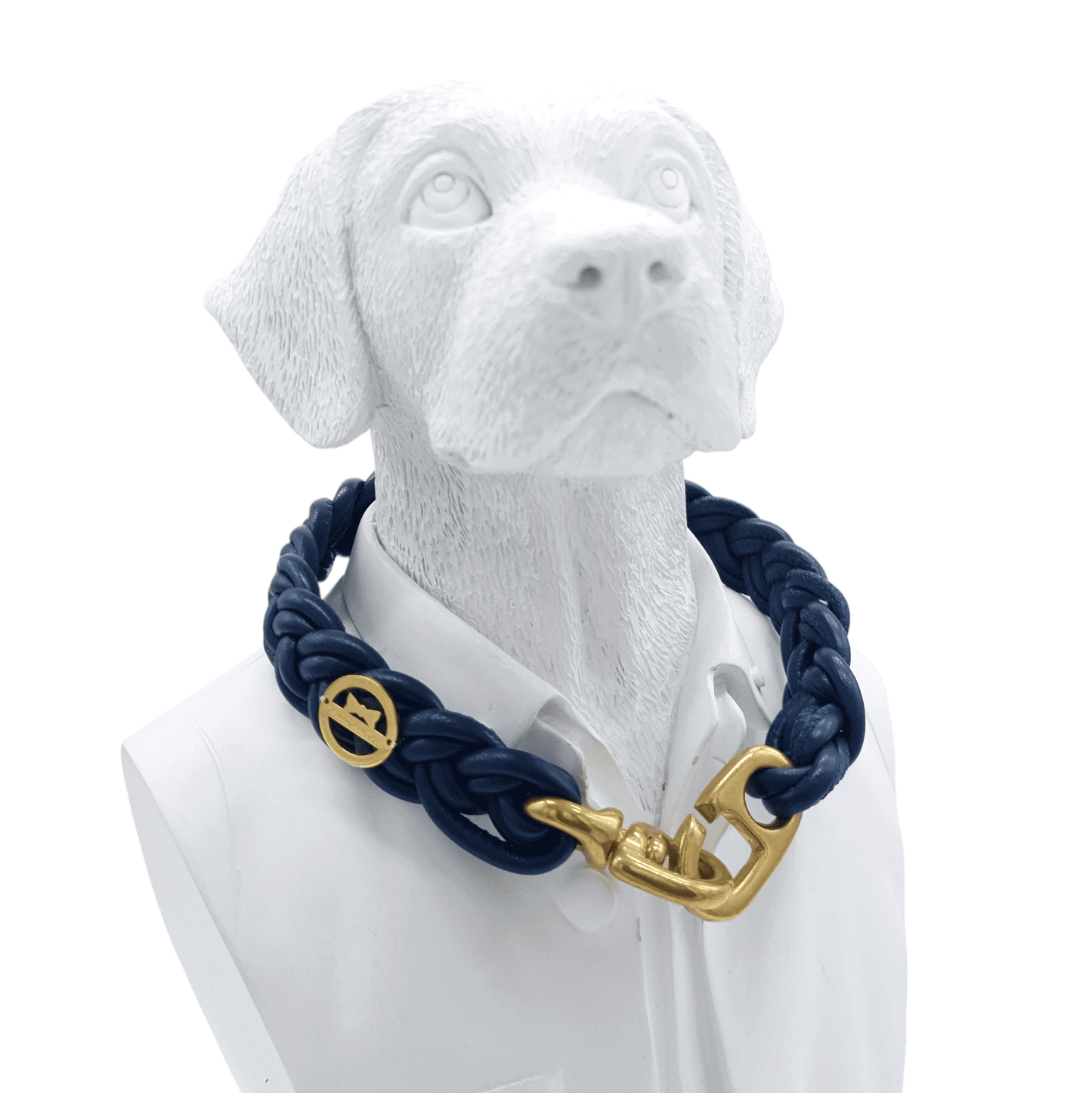 Flechthalsband Navy