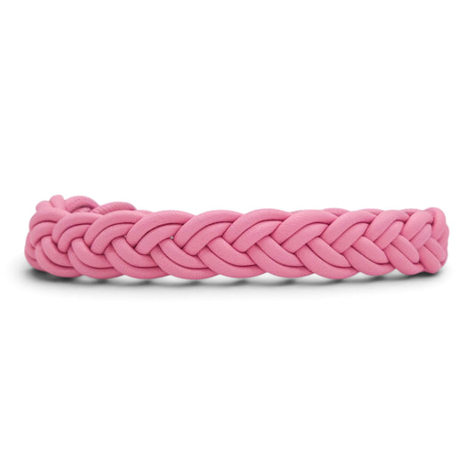 Flechthalsband Rosa