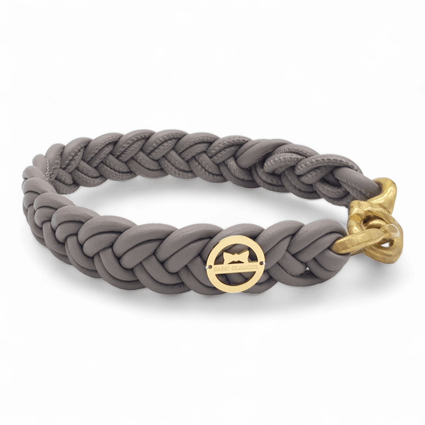 Flechthalsband Taupe
