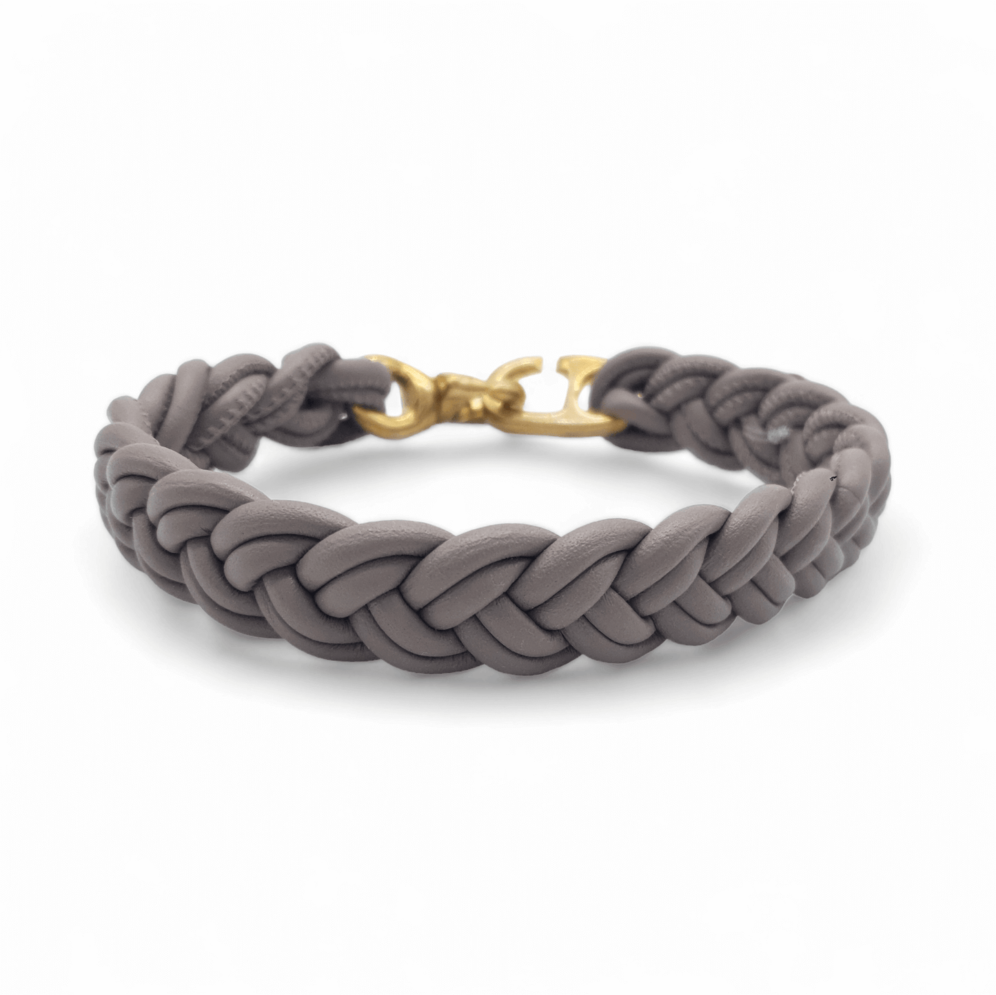 Flechthalsband Taupe