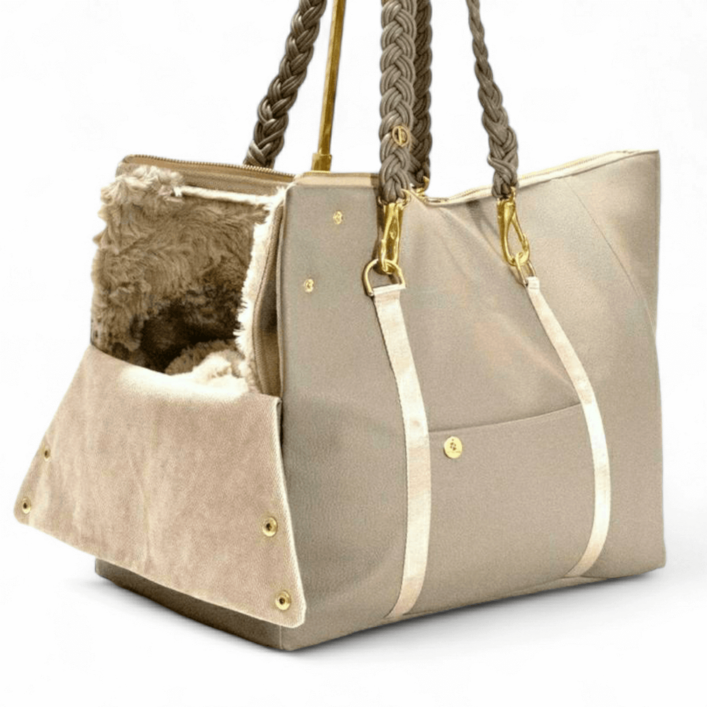 Hundeshopper in Taupe