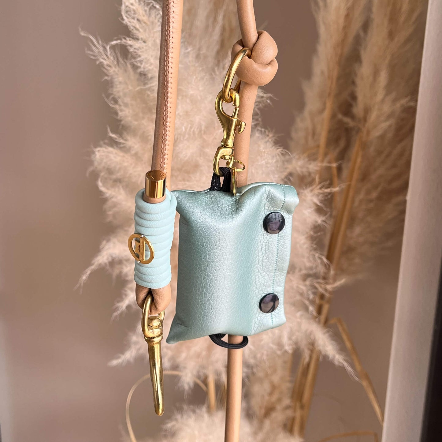 Kotbeutelspender Metallic-Lagune