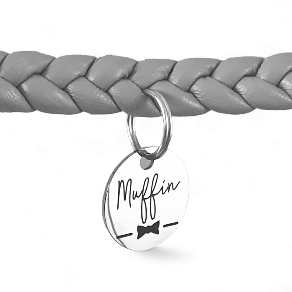 Markenhalsband Taupe