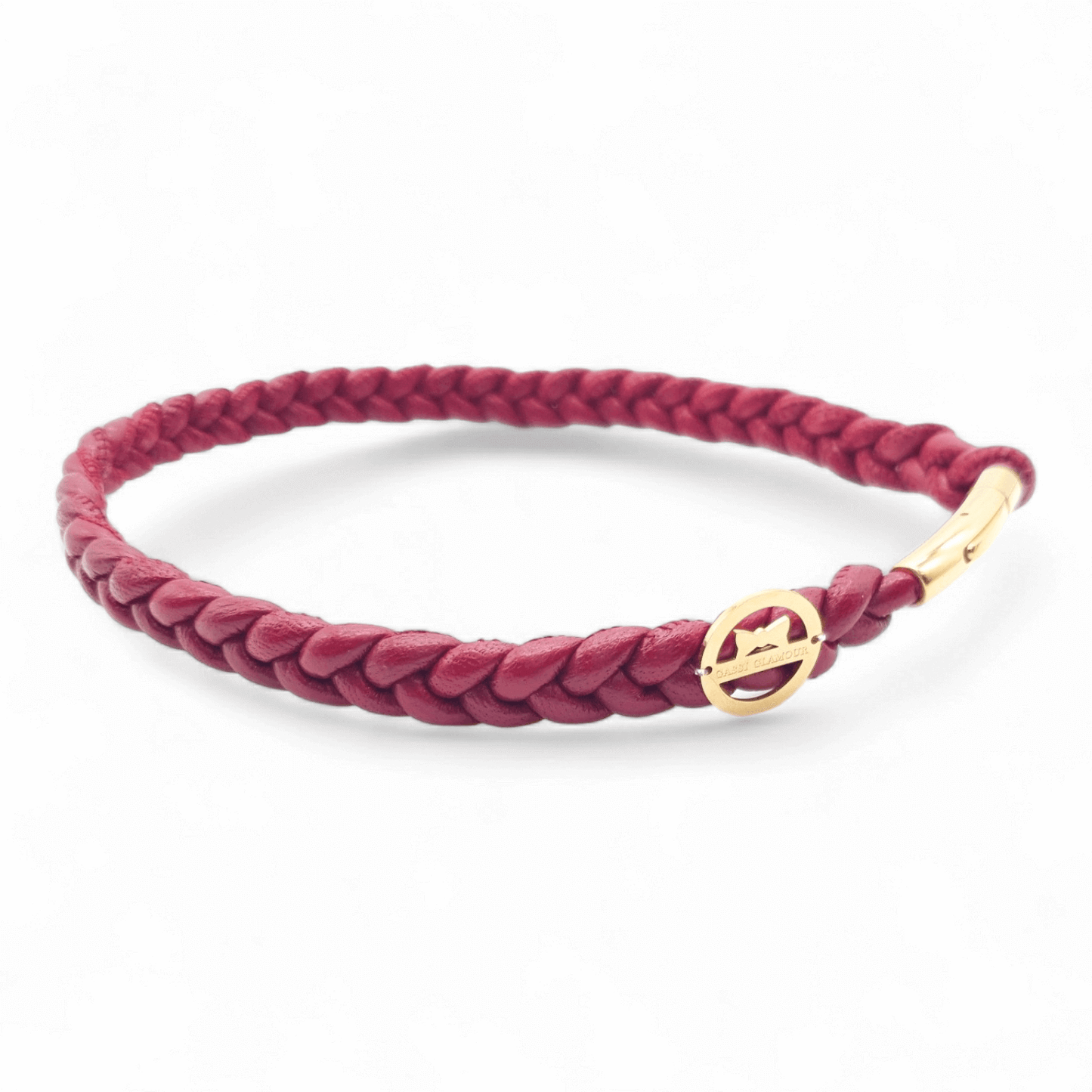 Markenhalsband Dunkelrot