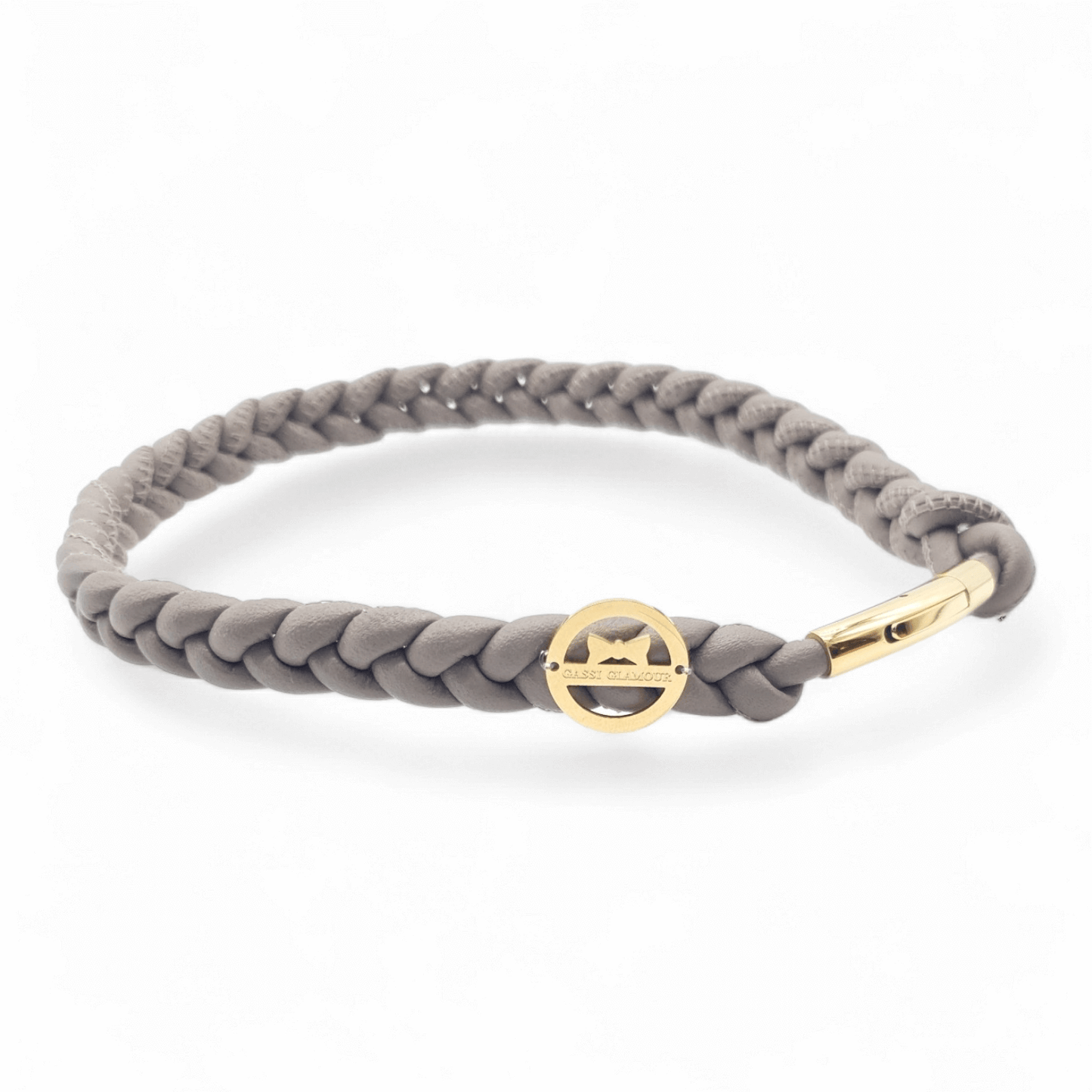Markenhalsband Taupe