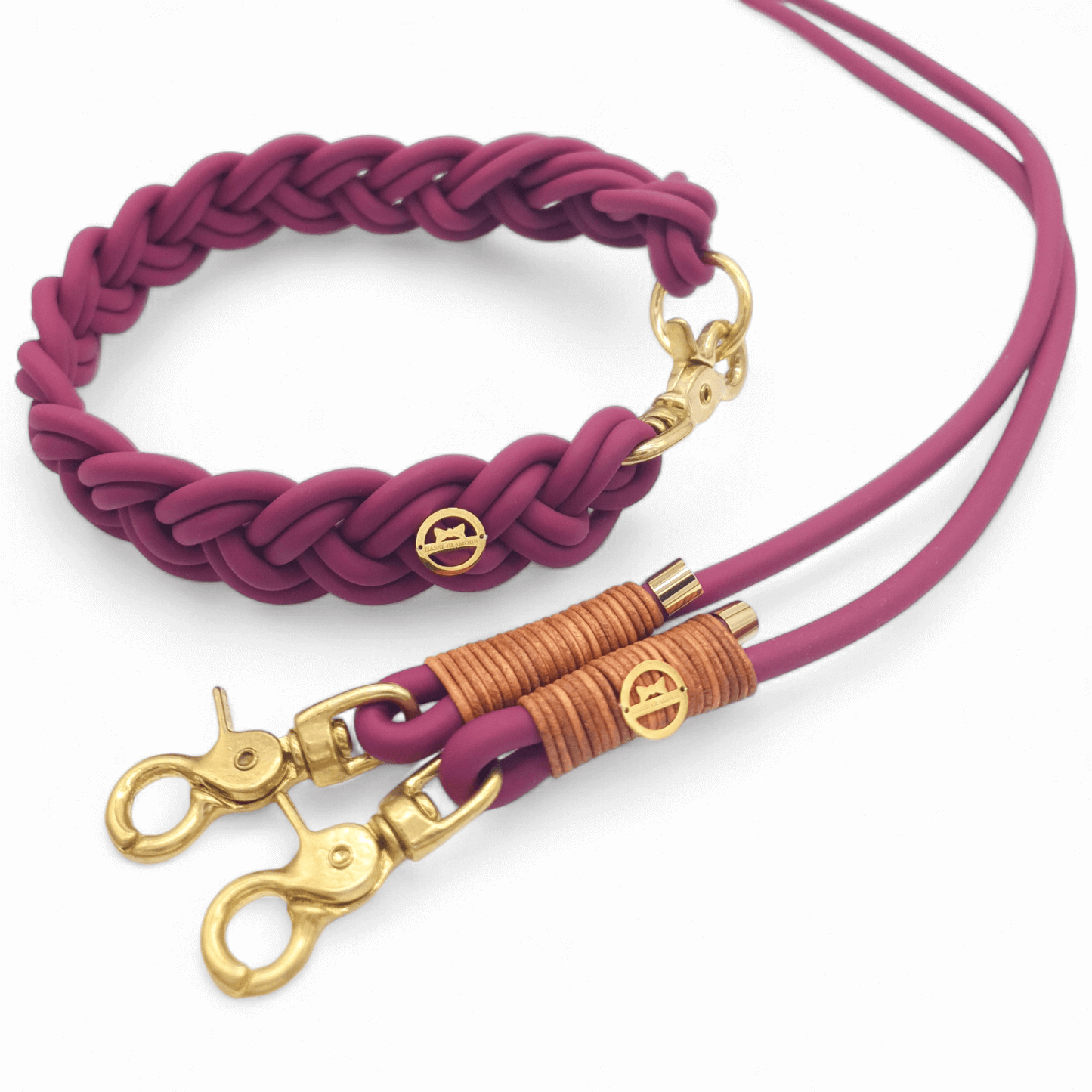 BioThane® Halsband Weinrot