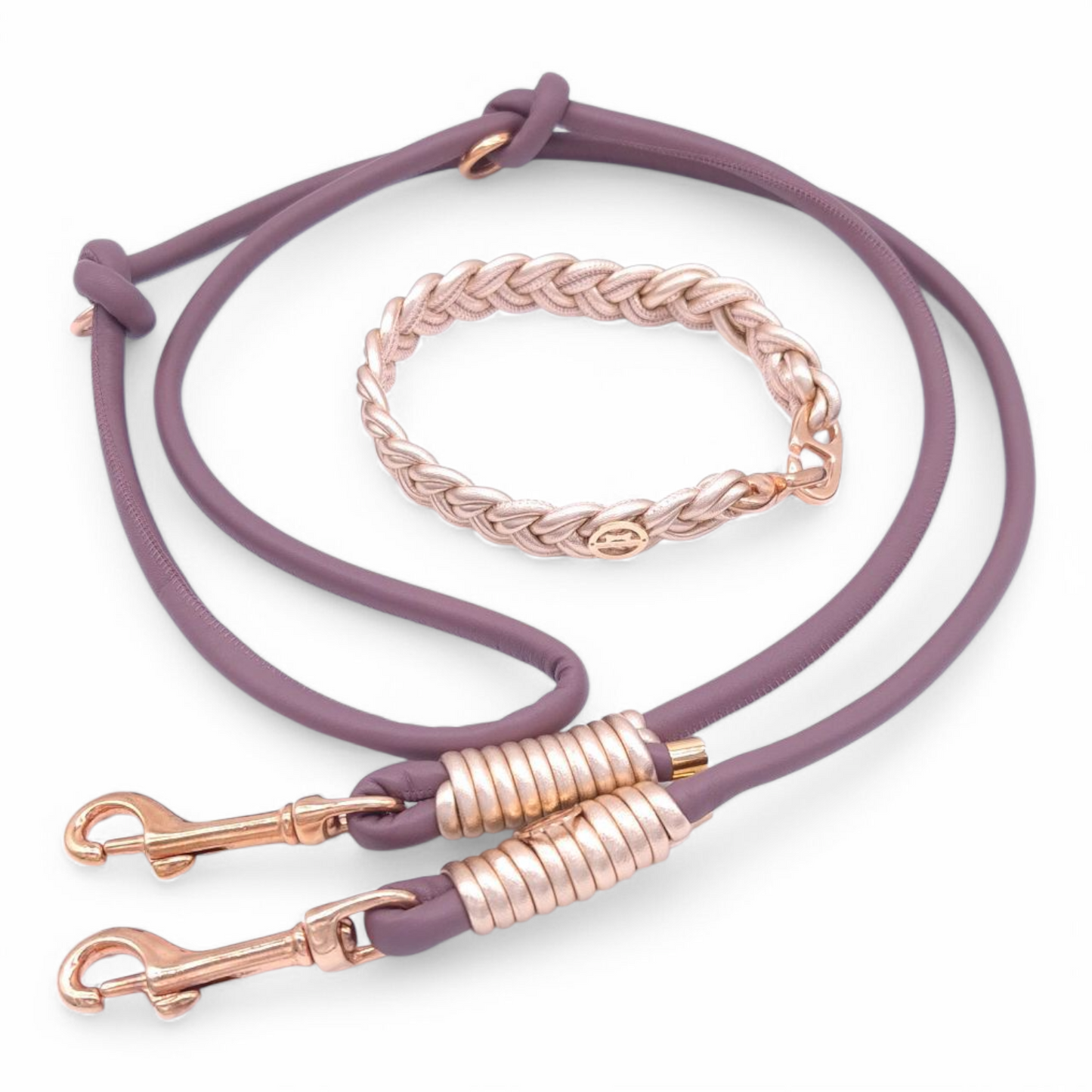 Leine Mauve-Roségold Metallic