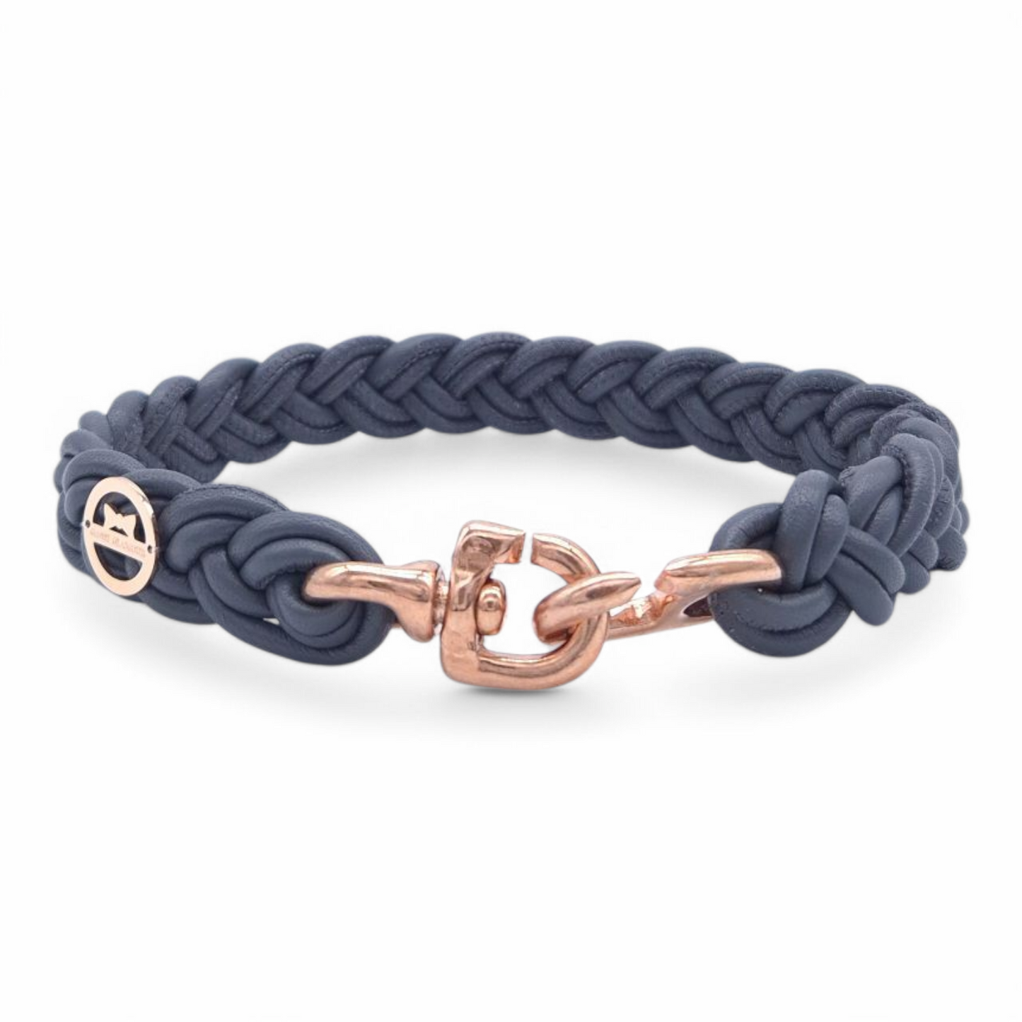 Flechthalsband Anthrazit