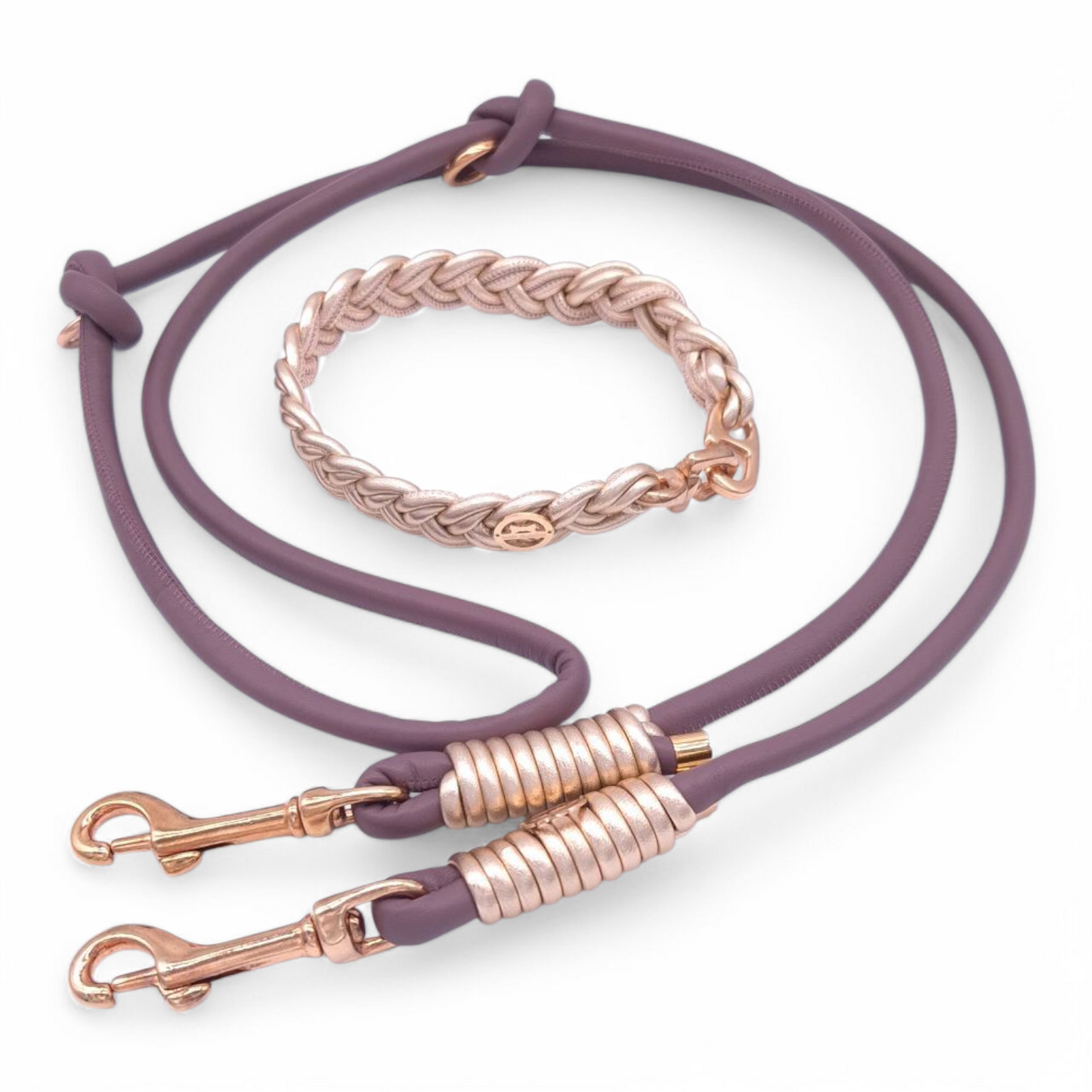 Leine Mauve-Roségold Metallic