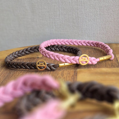 Markenhalsband Schokobraun