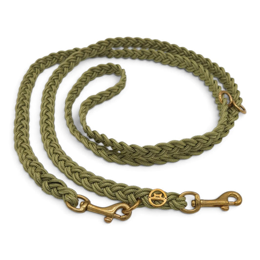 Paracord Flechtleine "Olive"