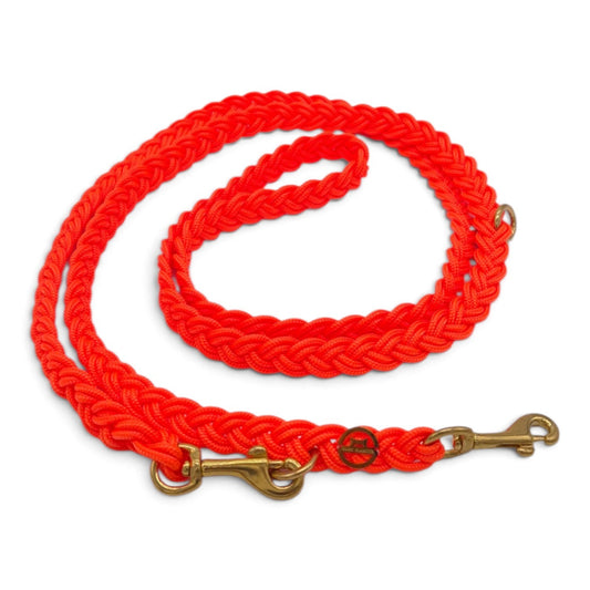 Paracord Flechtleine "Neon-Orange"