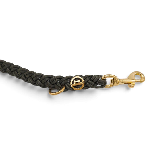 Paracord Flechtleine "Dunkelgrün"