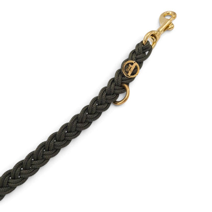 Paracord Flechtleine "Dunkelgrün"