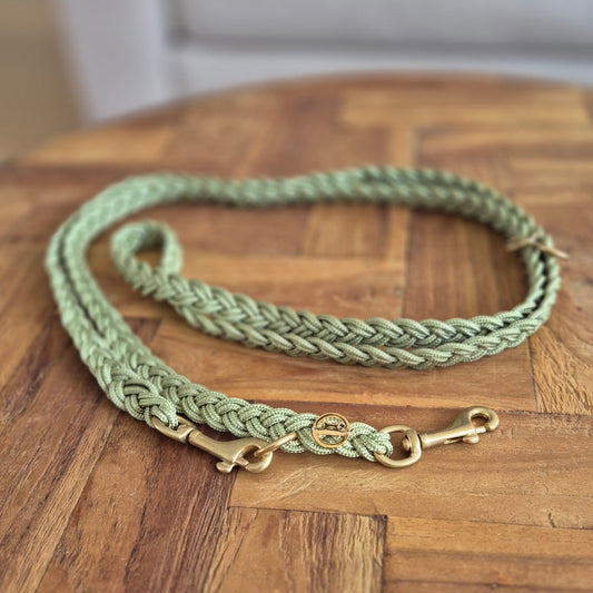 Paracord Flechtleine "Olive"