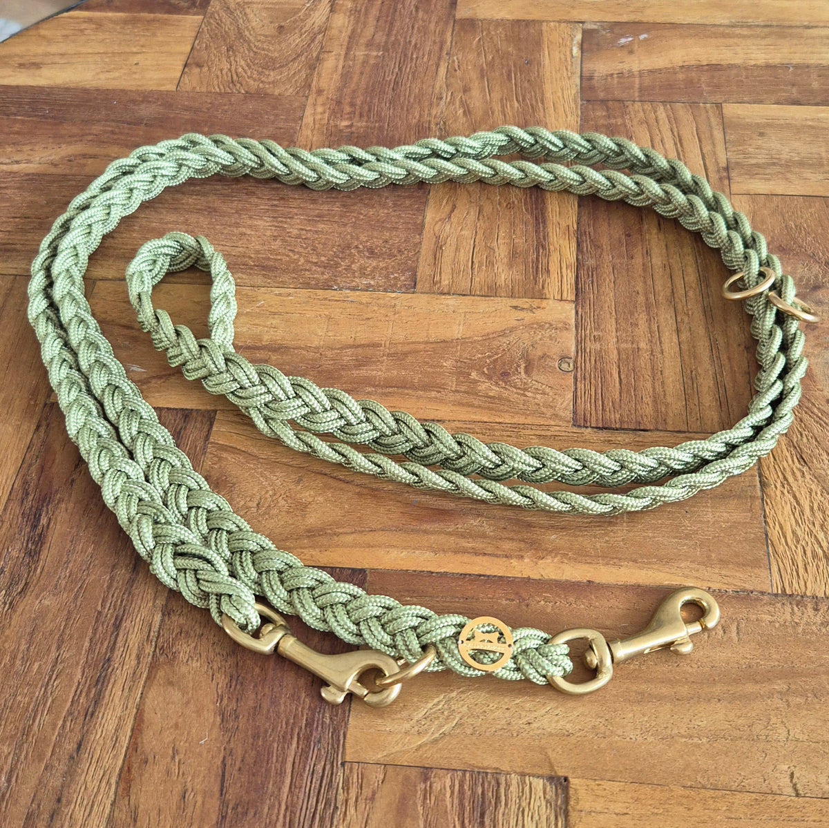 Paracord Flechtleine "Olive"