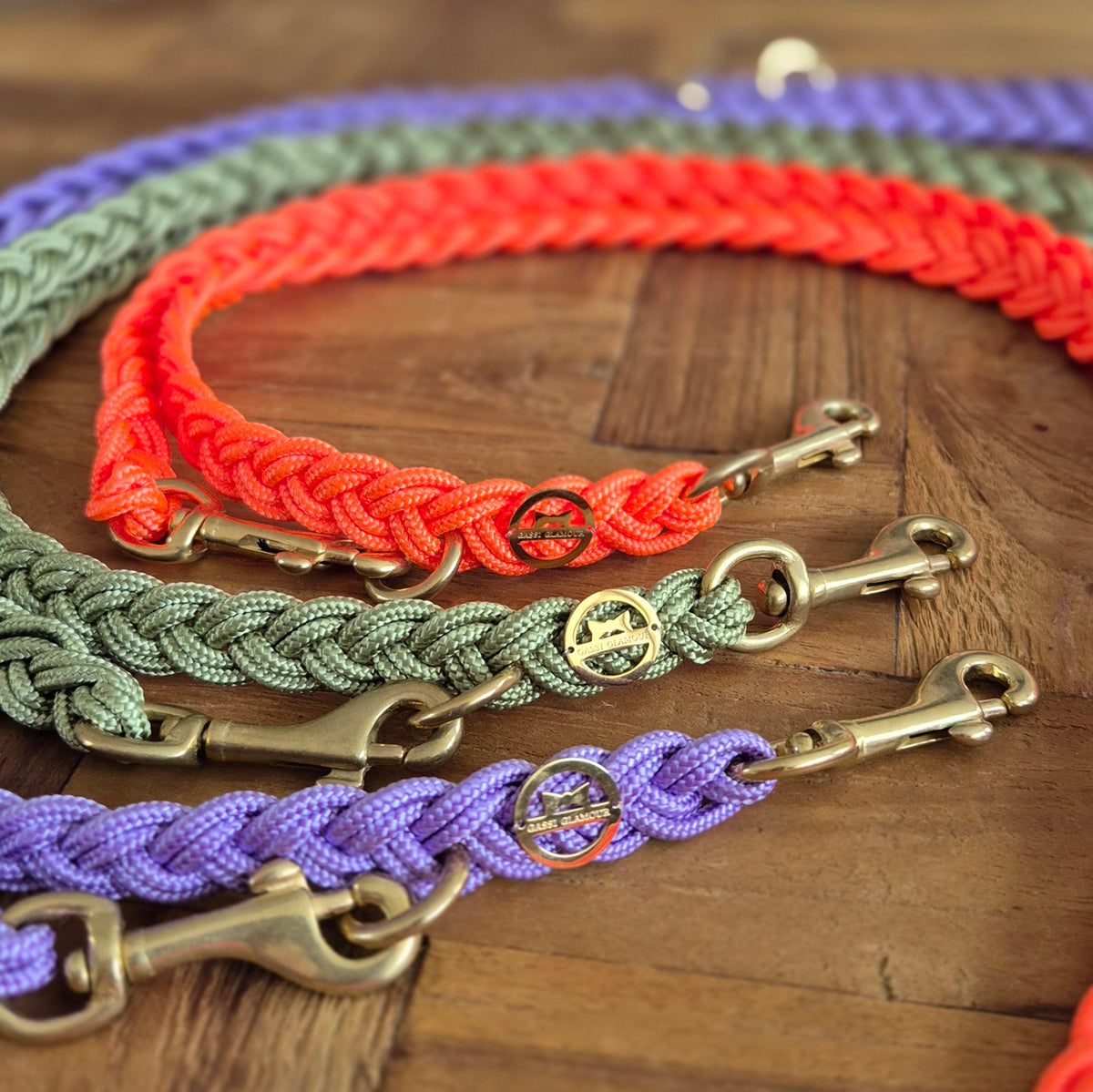 Paracord Flechtleine "Olive"