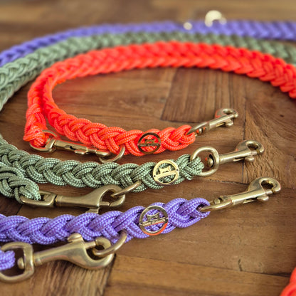 Paracord Flechtleine "Olive"