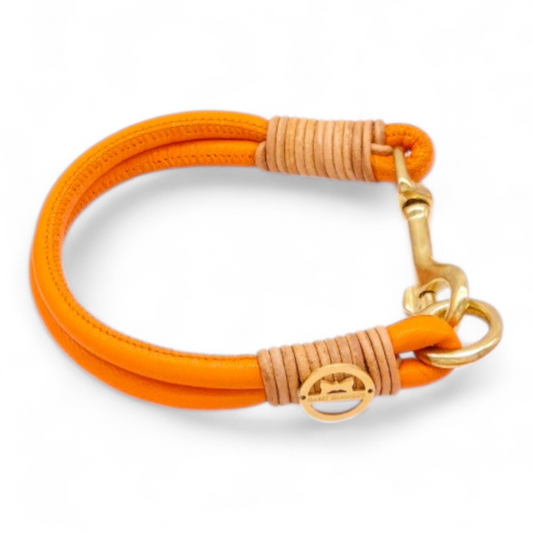 Doppelstrang-Halsband Orange