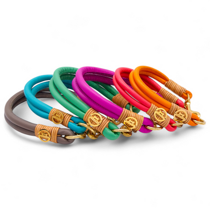 Doppelstrang-Halsband Taupe