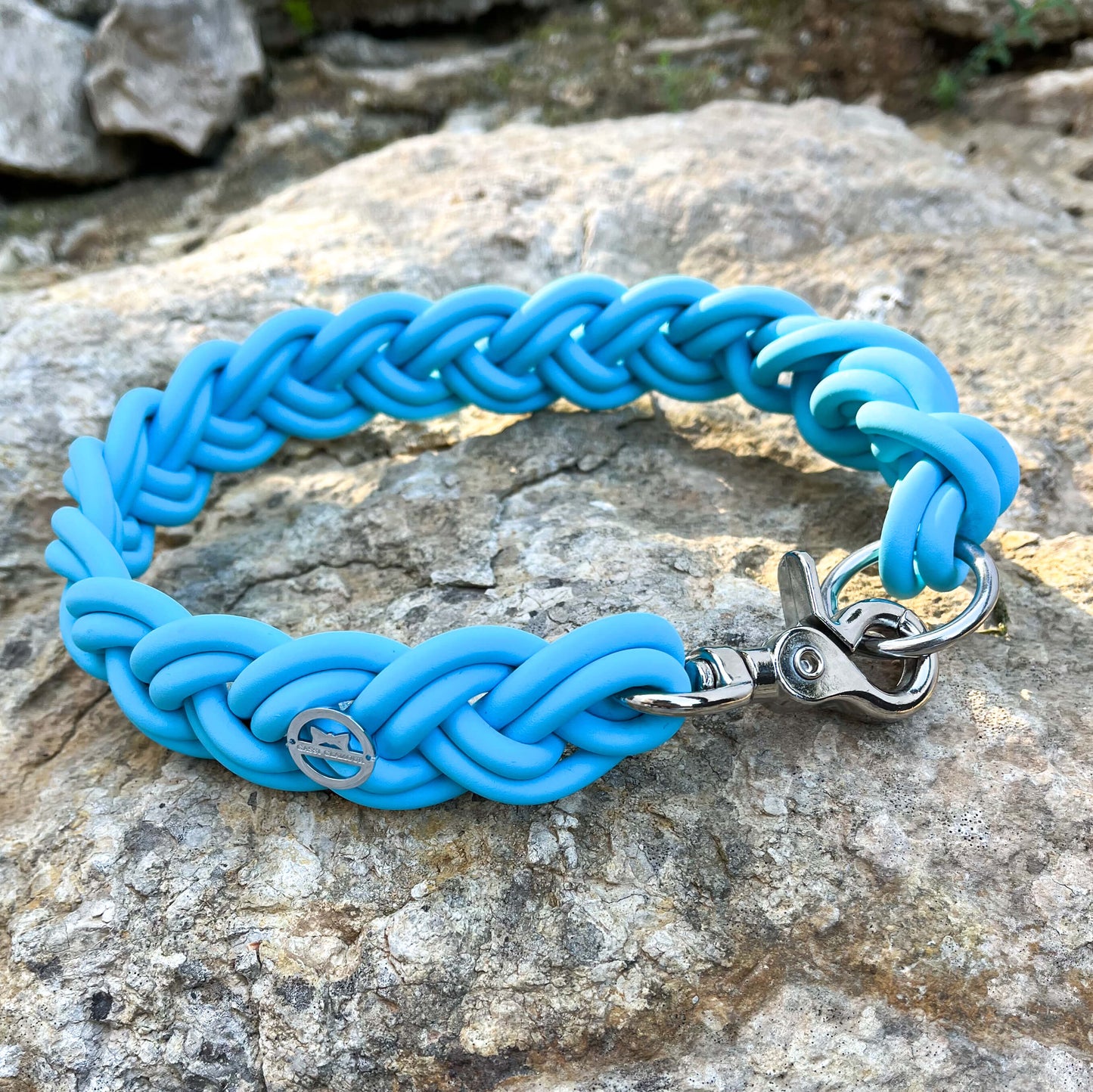 BioThane® Halsband Cyan