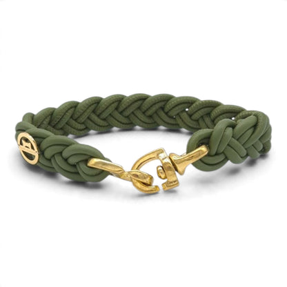 Flechthalsband Dusty Olive