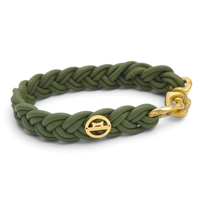 Flechthalsband Dusty Olive