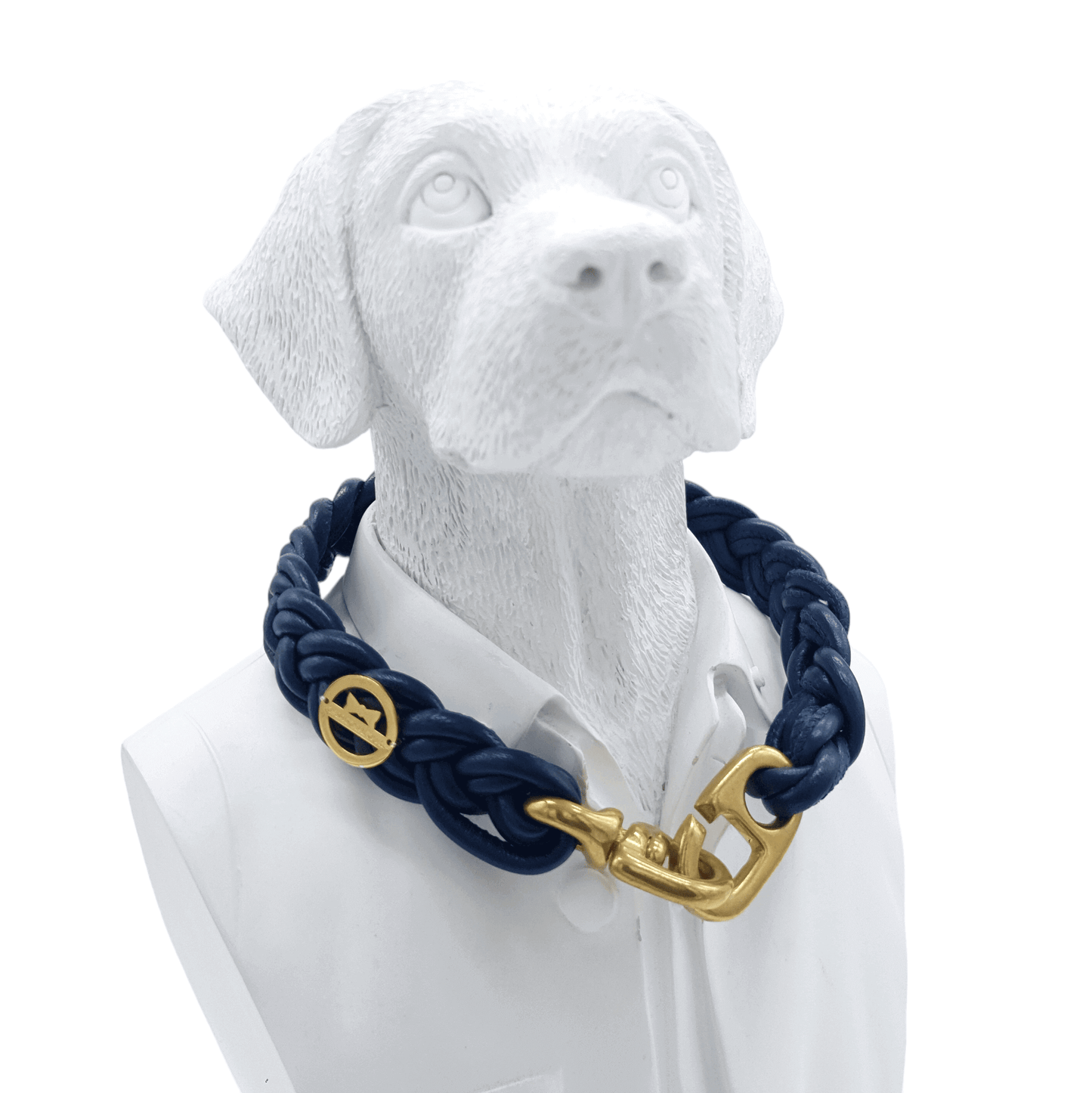 Flechthalsband Navy