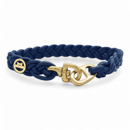 Flechthalsband Navy