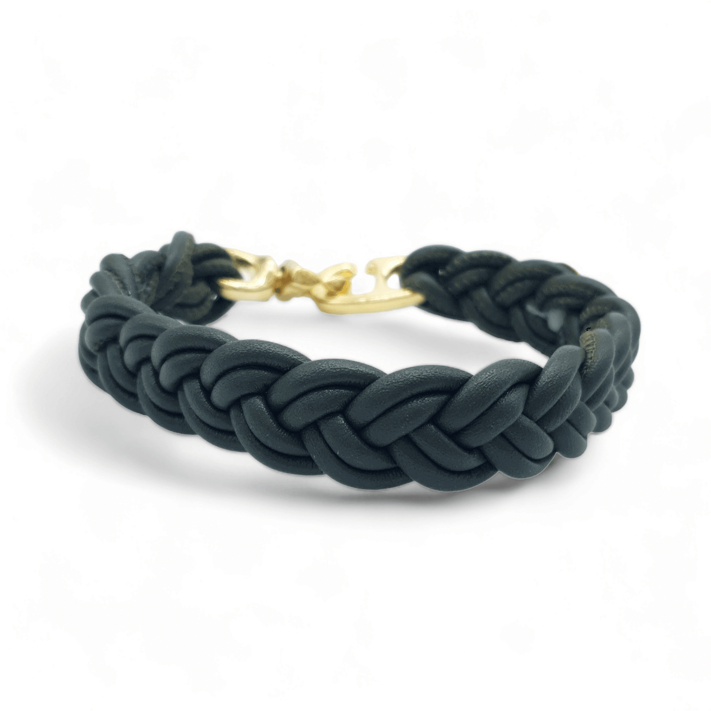 Flechthalsband Olive