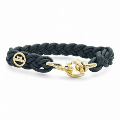 Flechthalsband Olive