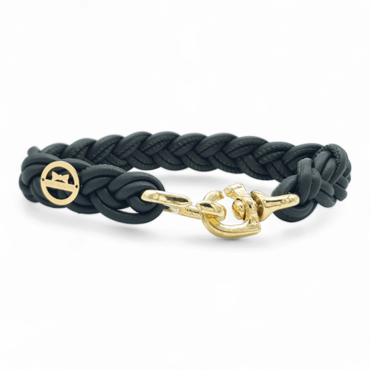Flechthalsband Olive