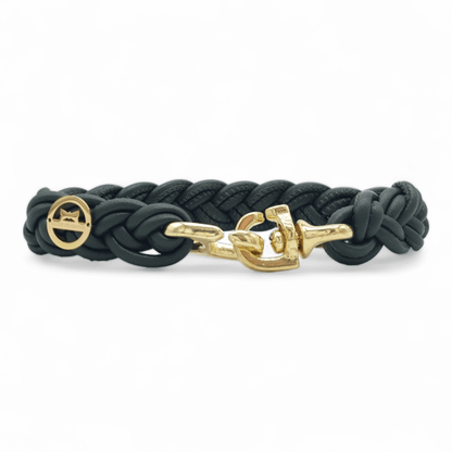 Flechthalsband Olive