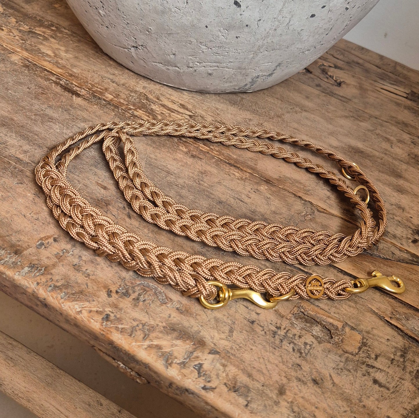 Paracord Flechtleine "Braun"