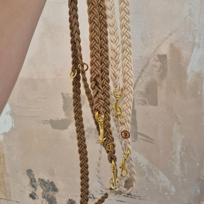 Paracord Flechtleine "Creme"