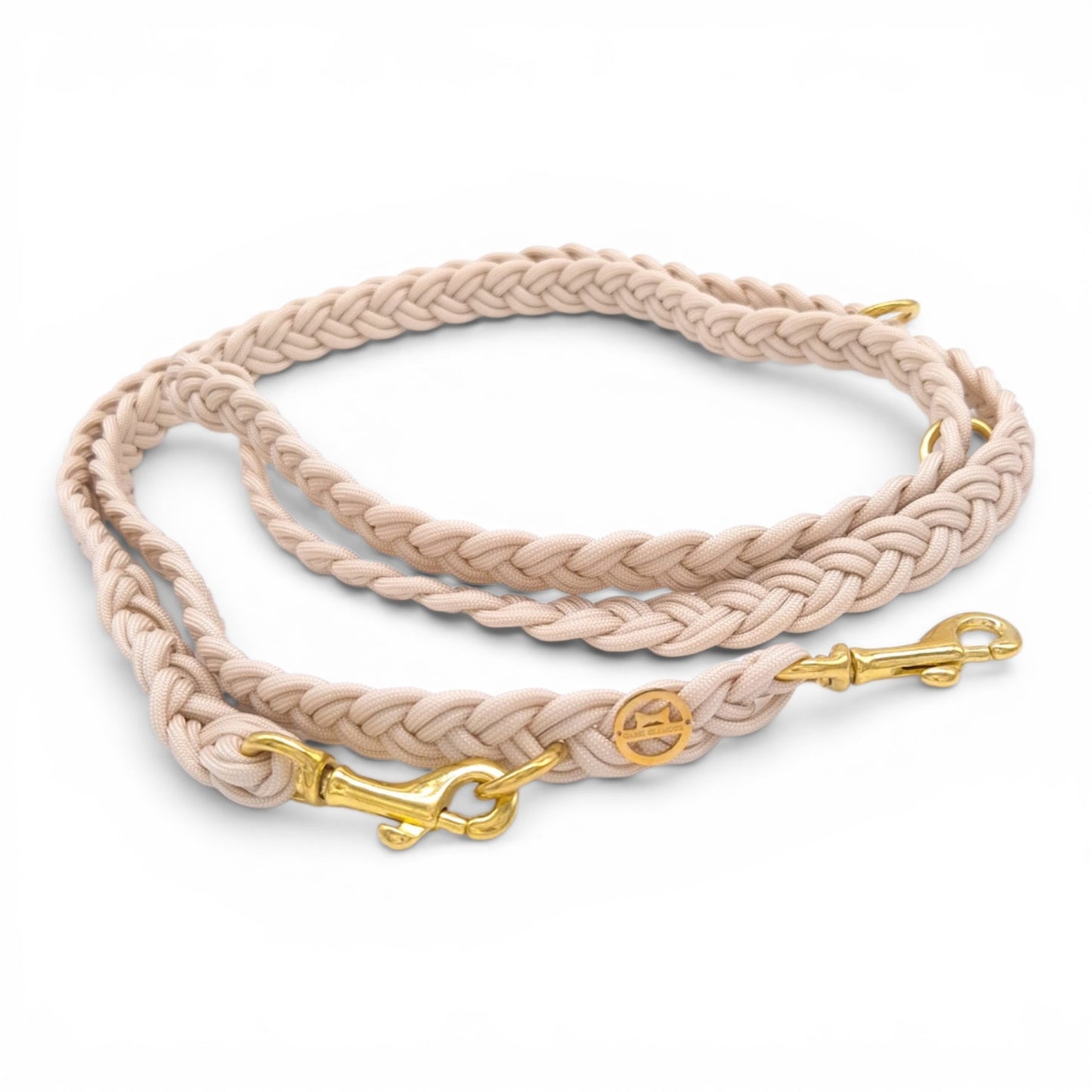 Paracord Flechtleine "Creme"