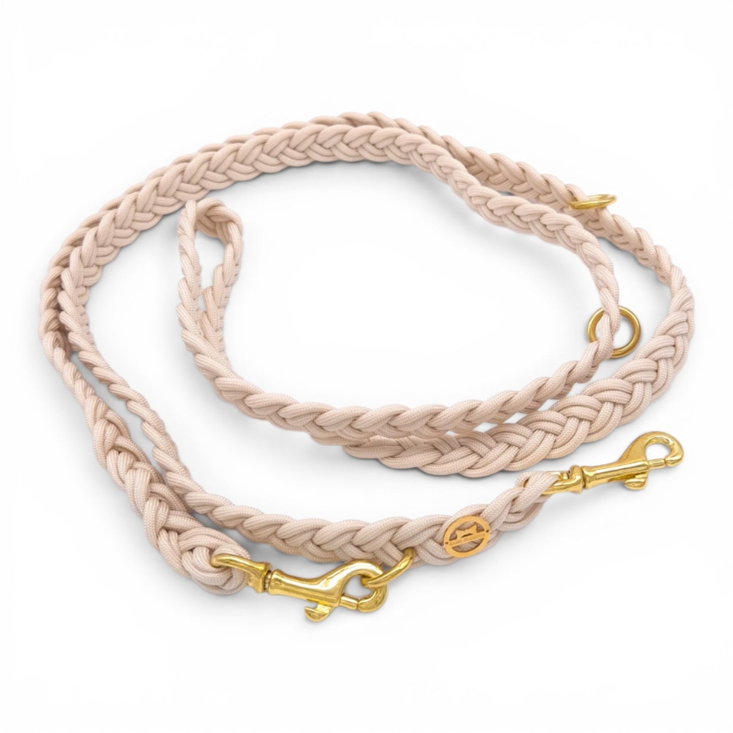 Paracord Flechtleine "Creme"