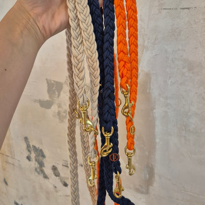 Paracord Flechtleine "Creme"