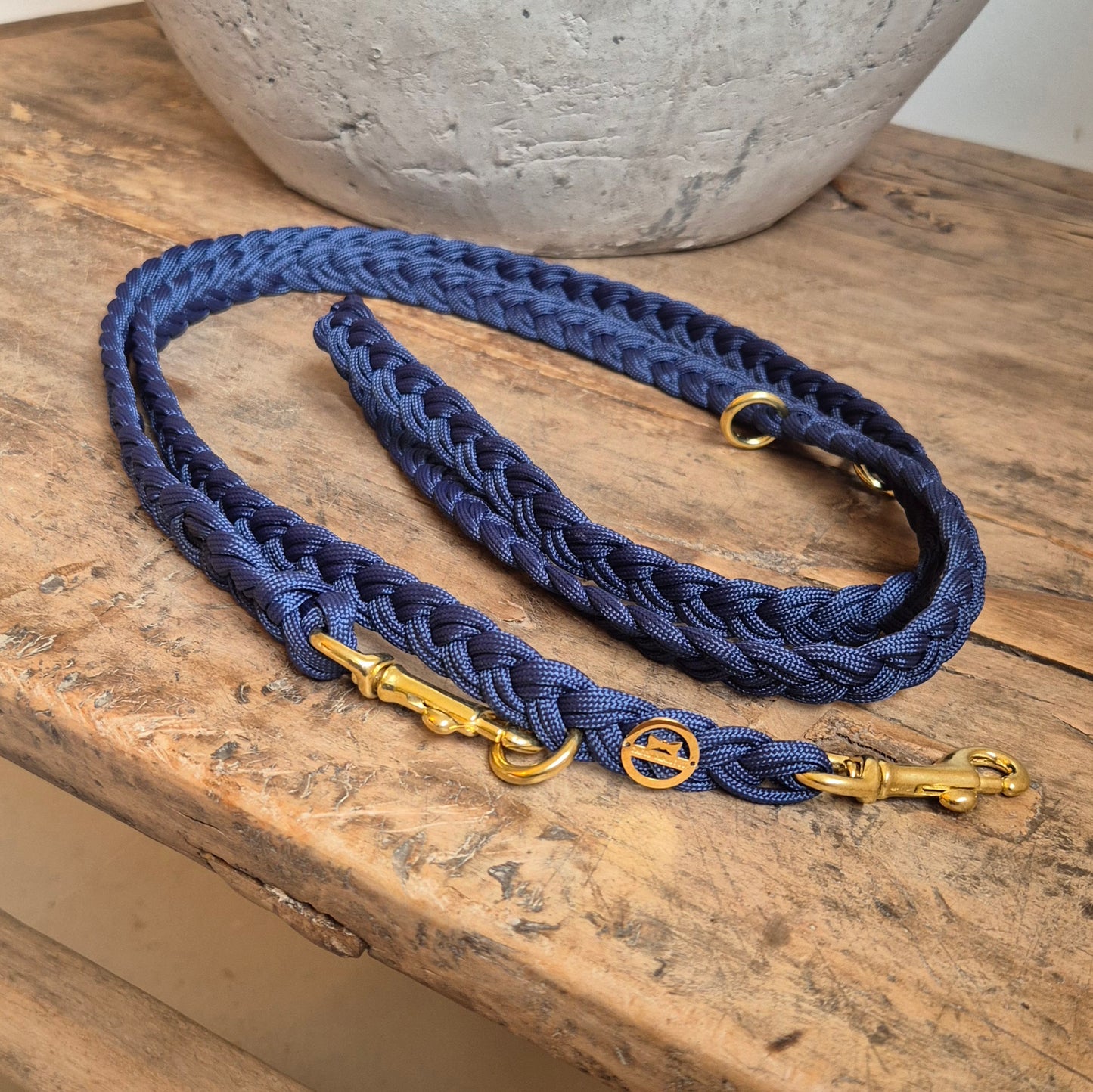 Paracord Flechtleine "Navy"