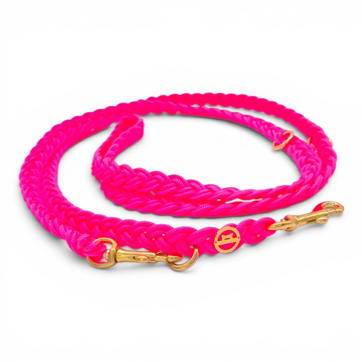 Paracord Flechtleine "Neon-Pink"