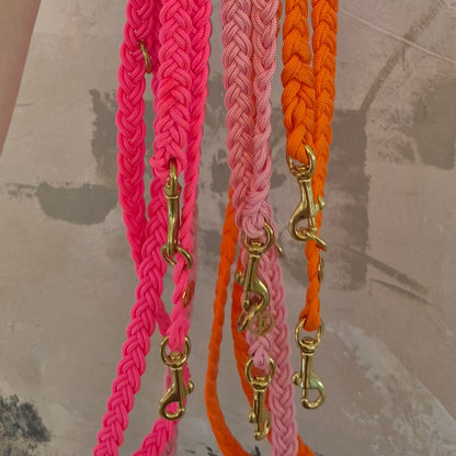 Paracord Flechtleine "Neon-Orange"