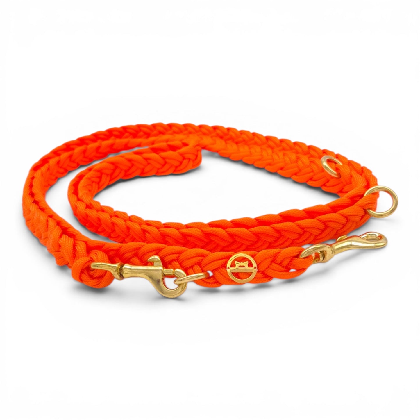 Paracord Flechtleine "Neon-Orange"