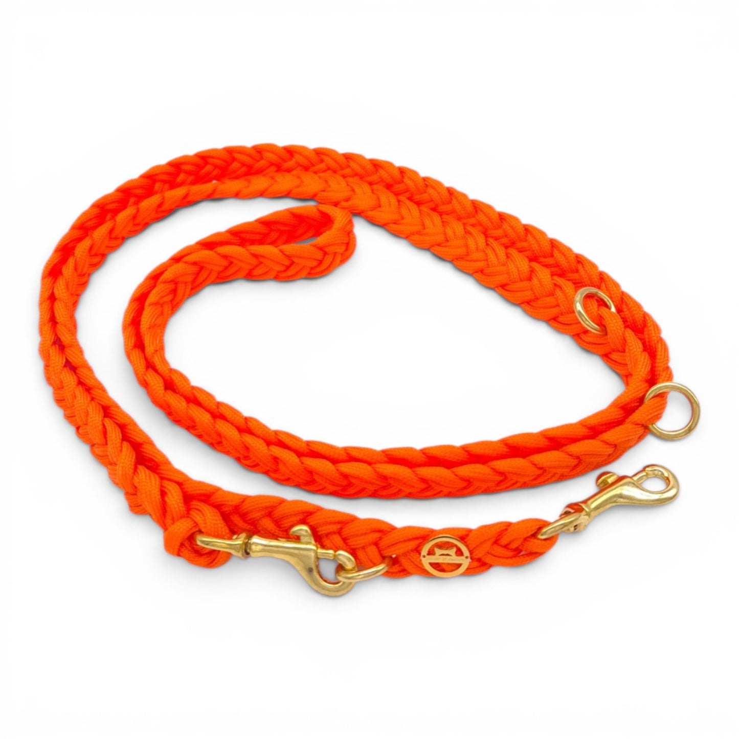 Paracord Flechtleine "Neon-Orange"